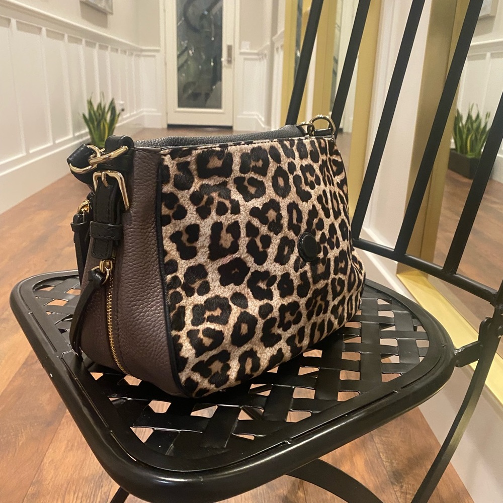 Kate Spade New York leopard Cobble Hill Bag